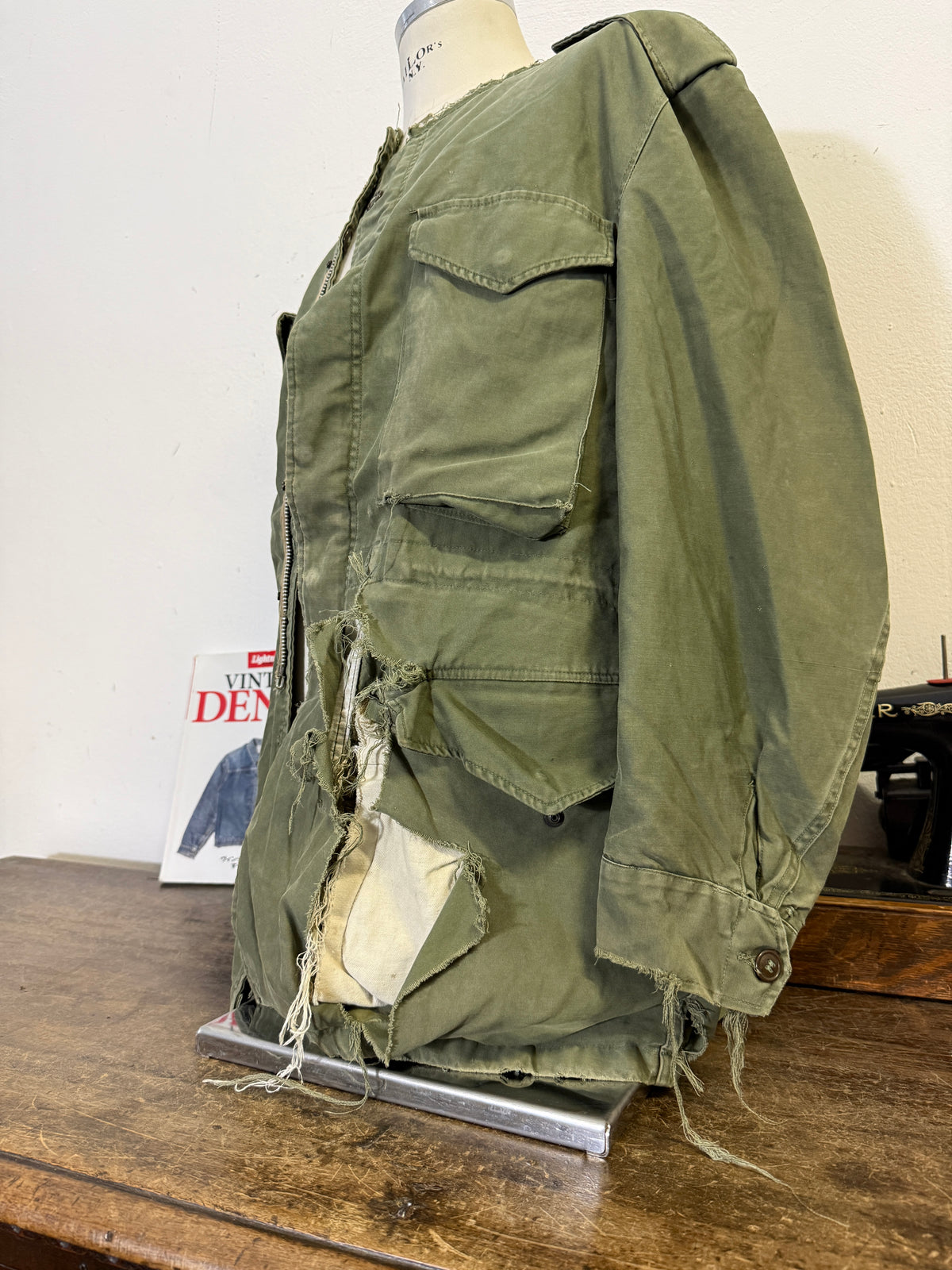 Vintage Distressed US Army M-51 Field Jacket “XL”