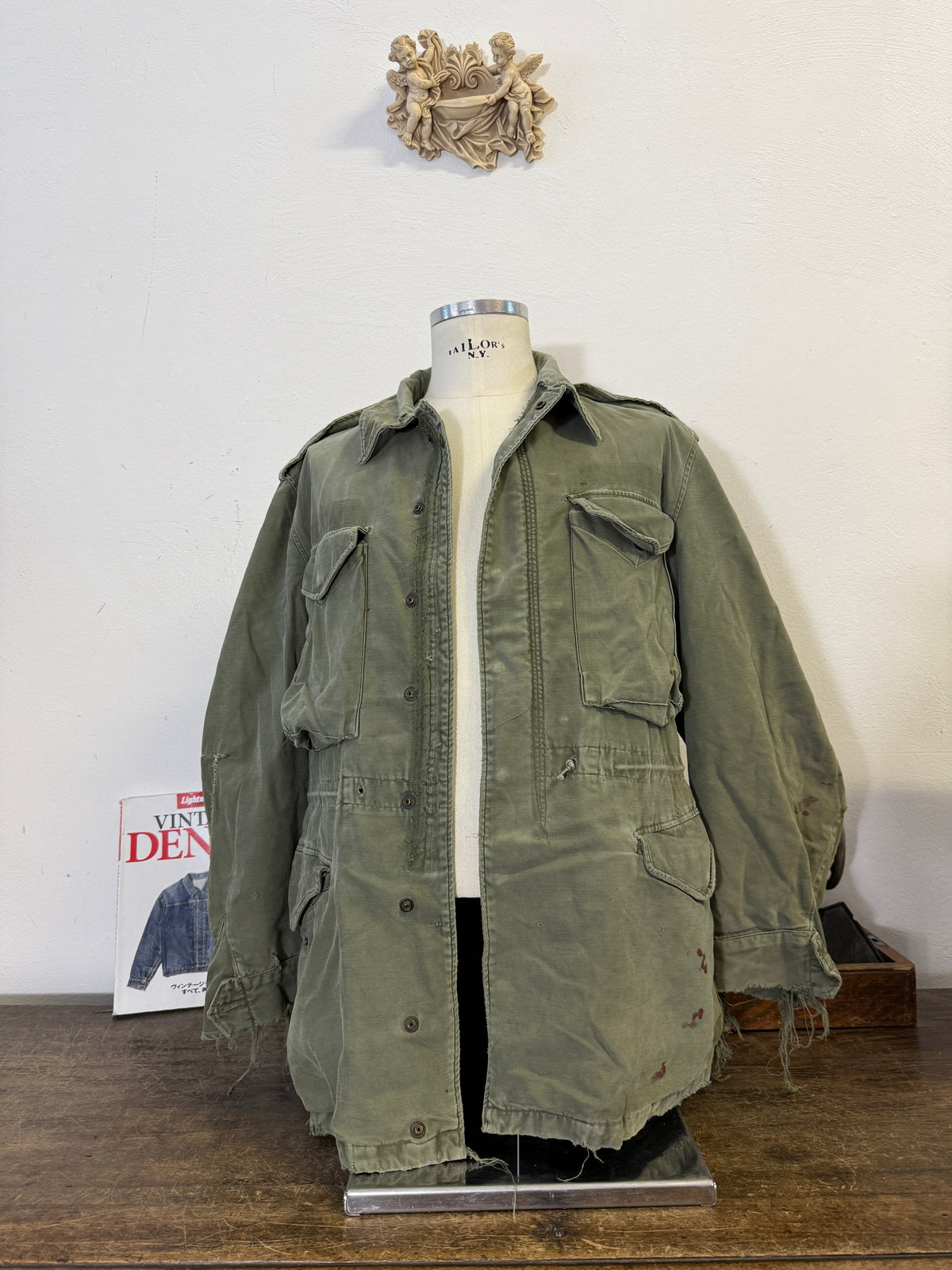 Vintage Distressed US Army M-51 Field Jacket “L/XL”