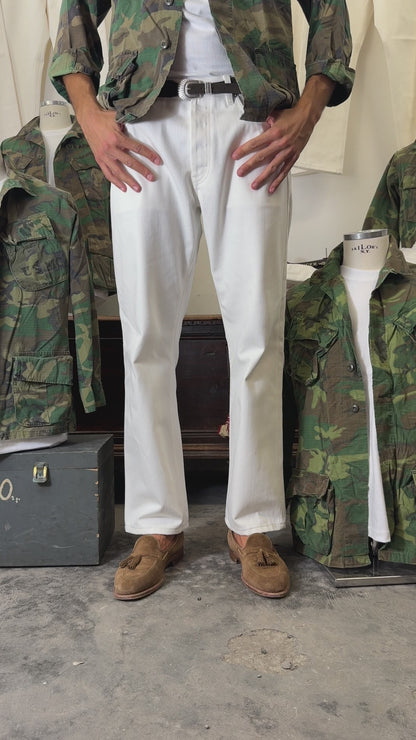 White Selvedge Pants Made in Italy - Mister Archive®