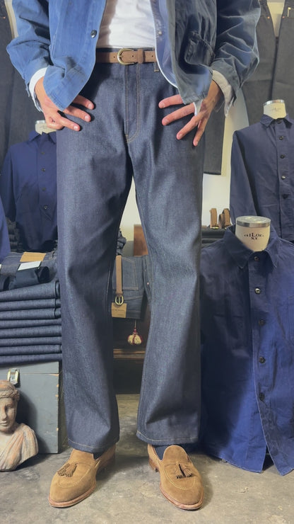 Selvedge Deep Indigo Raw Denim Pants Made in Italy - Mister Archive®
