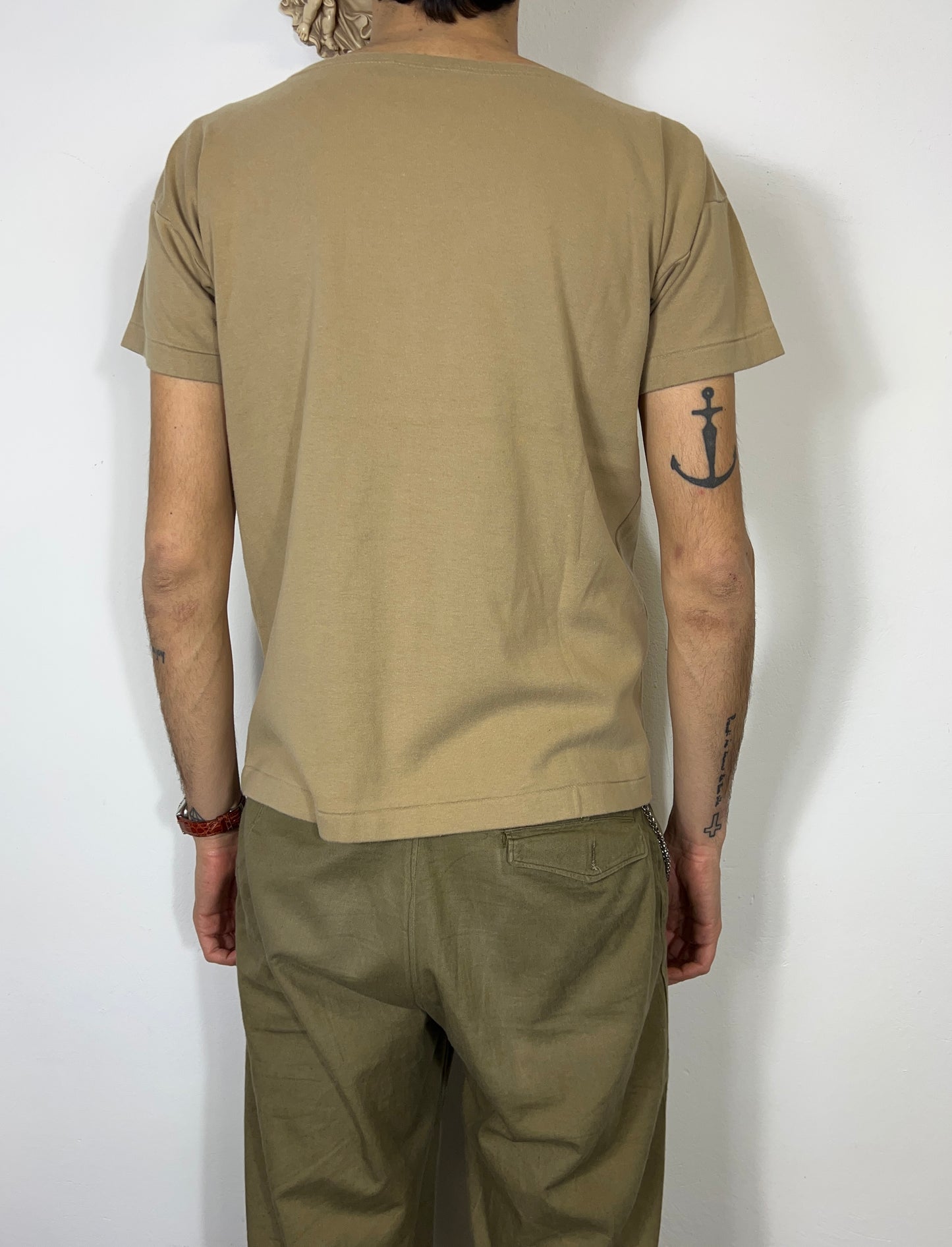 Deadstock Navy T-Shirt With Boat Neck