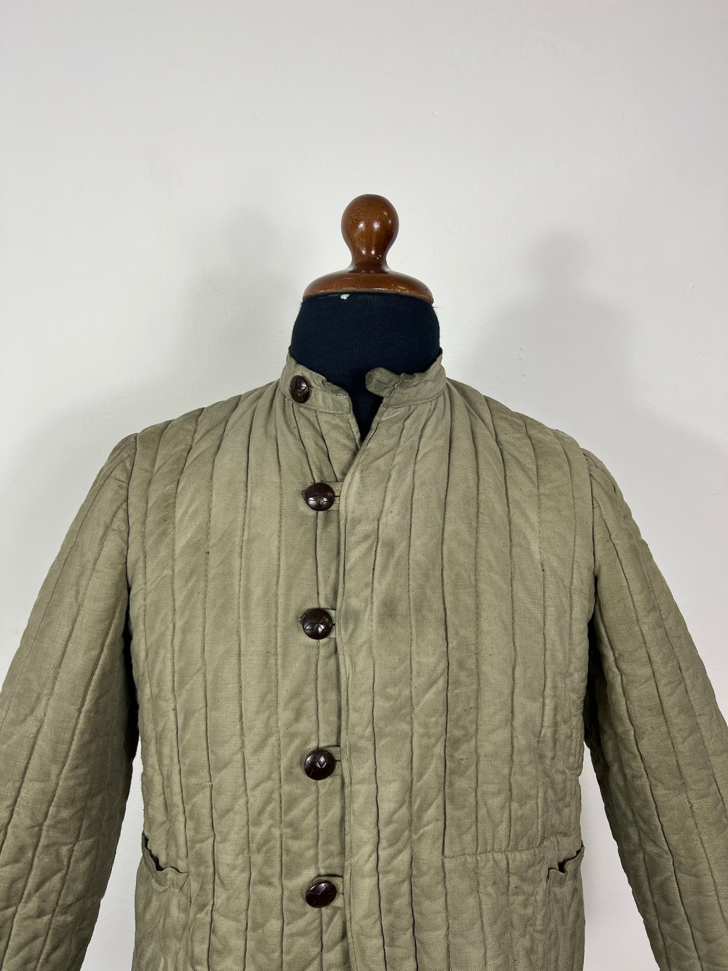 Vintage Bulgarian Army Quilting Liner Jacket 50s “S”