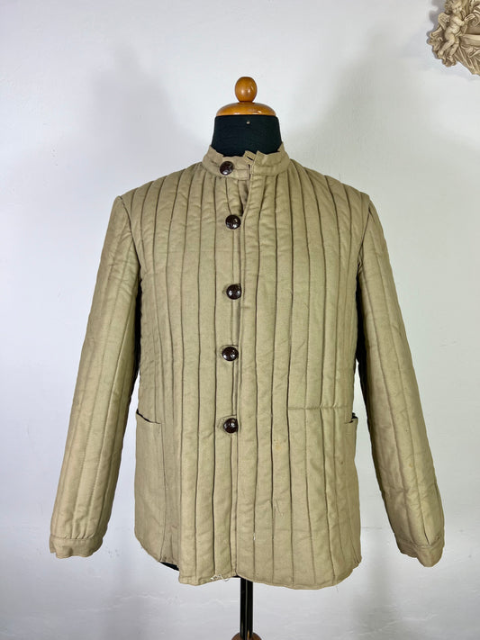 Vintage Bulgarian Army Quilting Liner Jacket 50's “M”