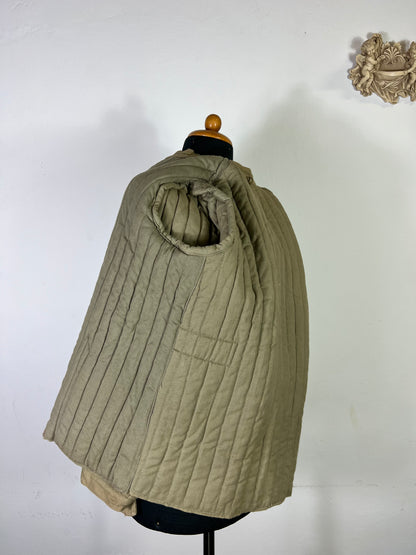 Vintage Bulgarian Army Quilting Liner Jacket 50's “M”