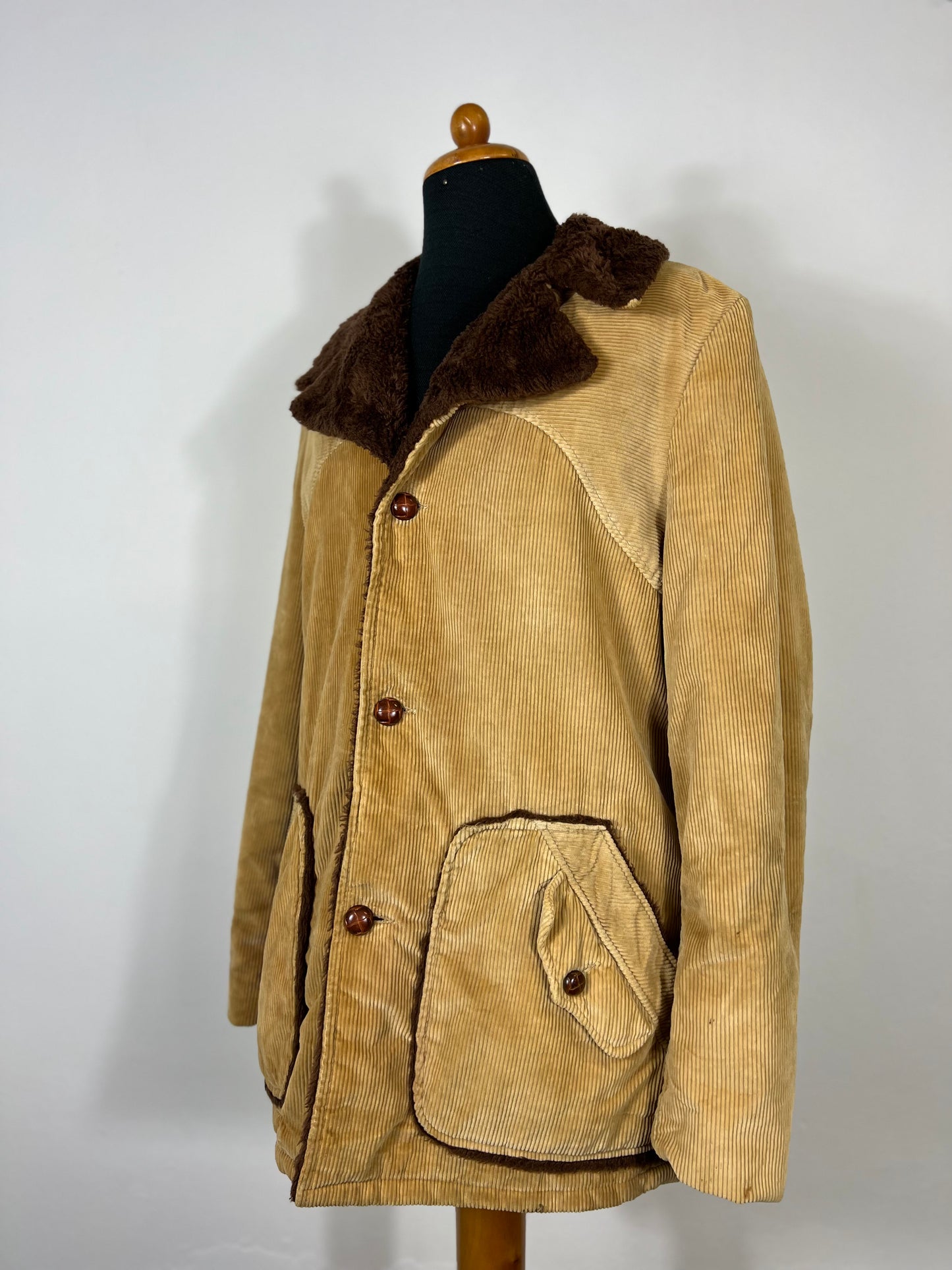 veste vintage en velours côtelé Silton California « L/XL »