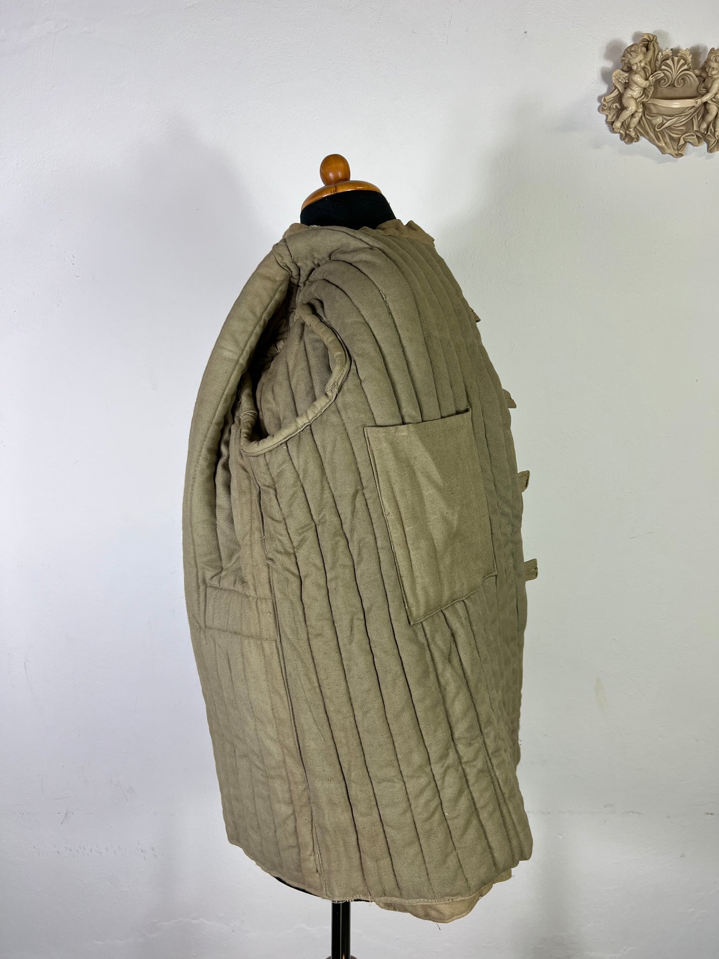 Vintage Bulgarian Army Quilting Liner Jacket 50's “M”
