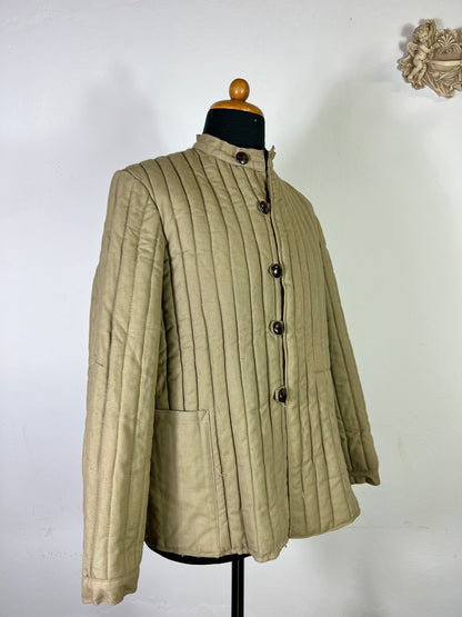 Vintage Bulgarian Army Quilting Liner Jacket 50's “M”