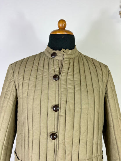 Vintage Bulgarian Army Quilting Liner Jacket 50's “M”