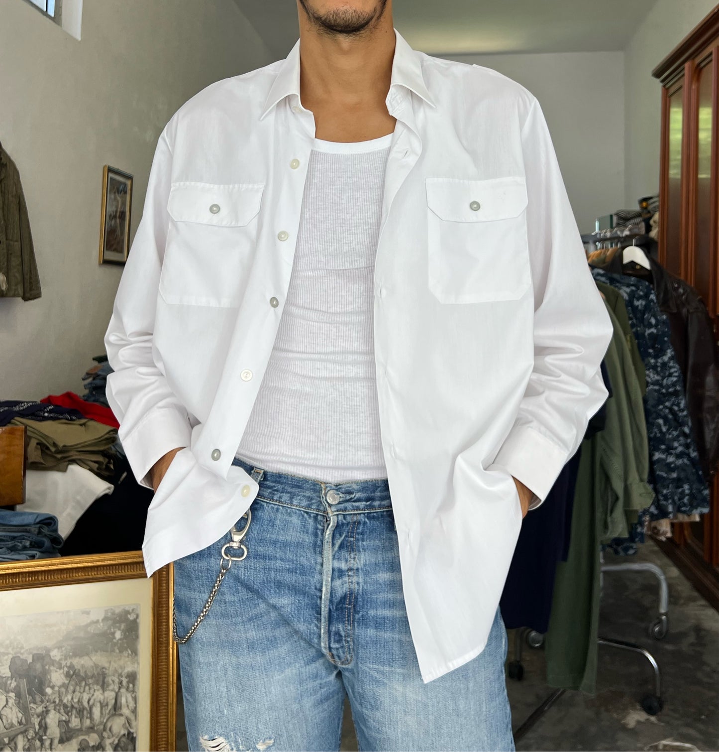 Vintage Deadstock Military Rib Tank