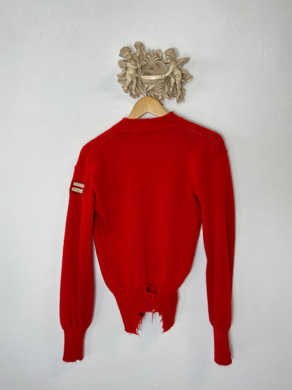 Vintage Imperial Art-Kote Knitwork Coaches Letter Sweater 1950's “S”