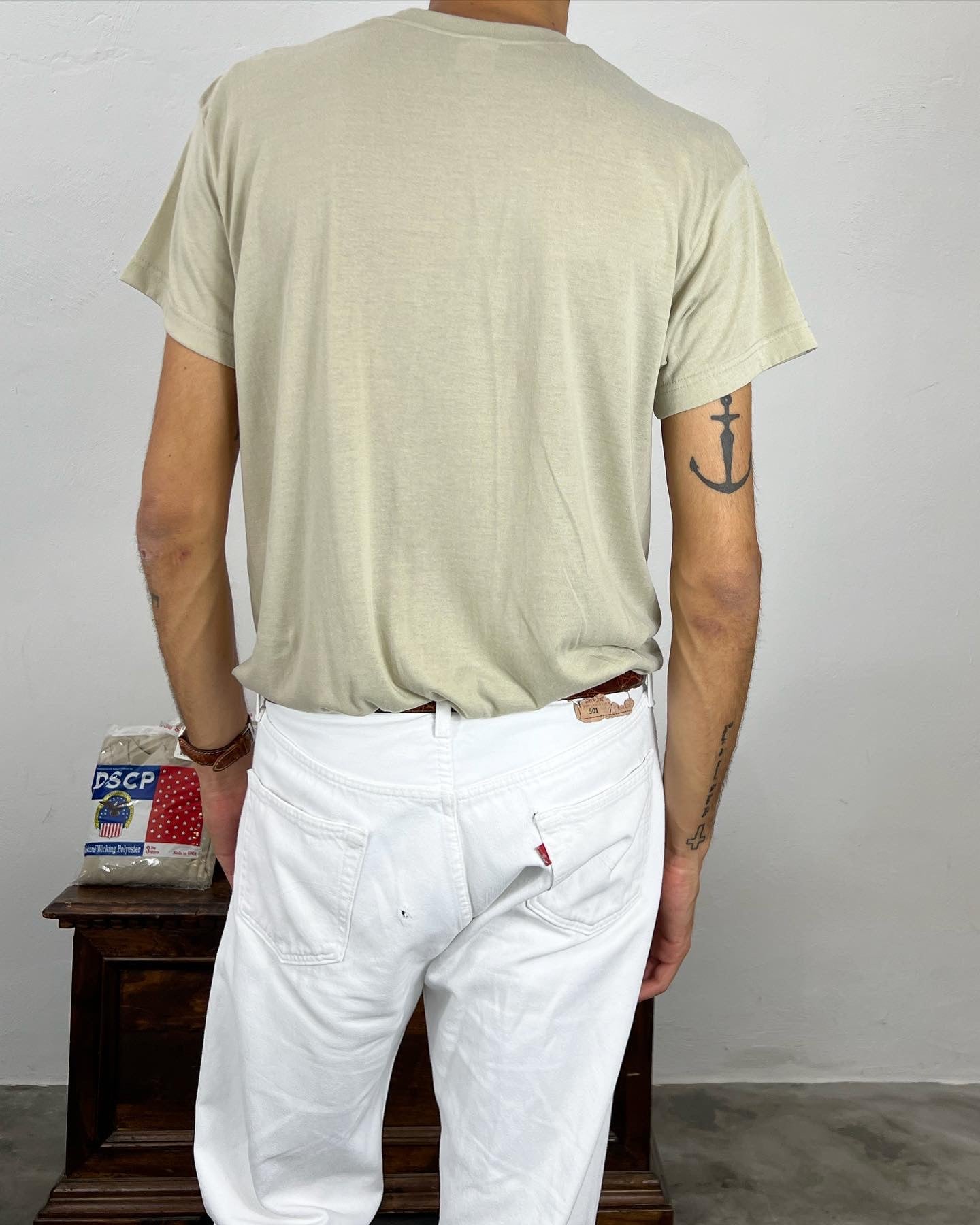 Pack of 3 US Army T-Shirts in Sand Color