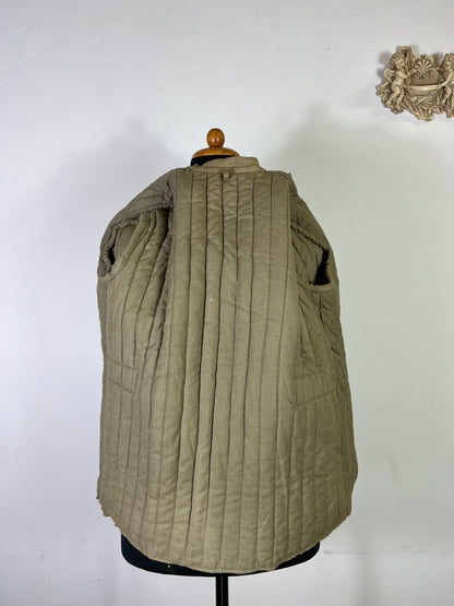Vintage Bulgarian Army Quilting Liner Jacket 50's “M”