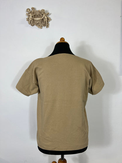 Deadstock Navy T-Shirt With Boat Neck