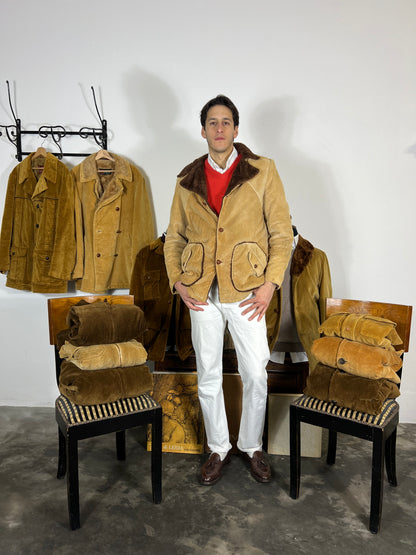 veste vintage en velours côtelé Silton California « L/XL »
